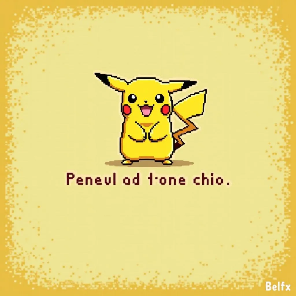 Giao diện game pikachu cổ điển