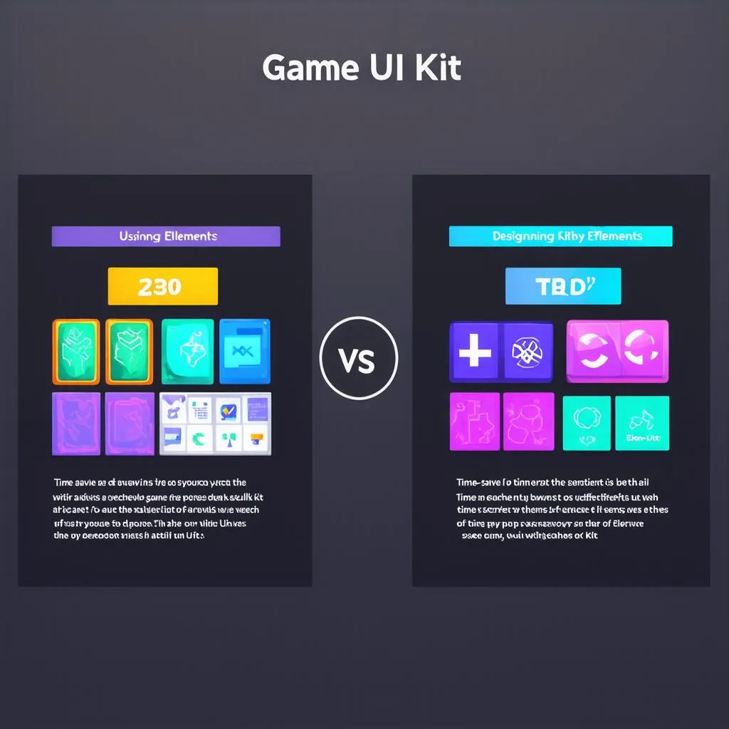 So sánh Game UI Kit và tự thiết kế