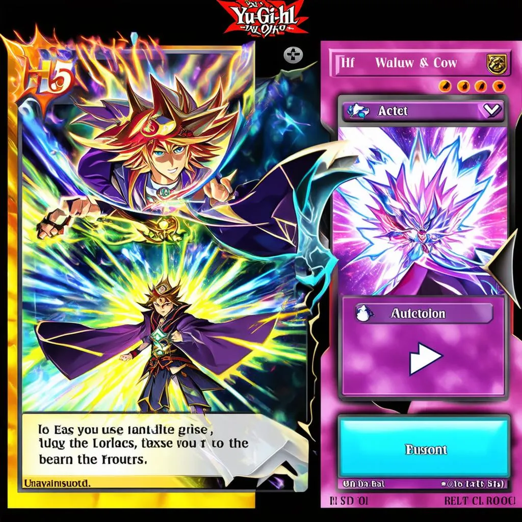 Giao diện game Yu-Gi-Oh H5