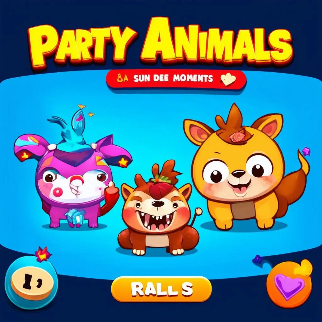 gameplay hài hước party animals