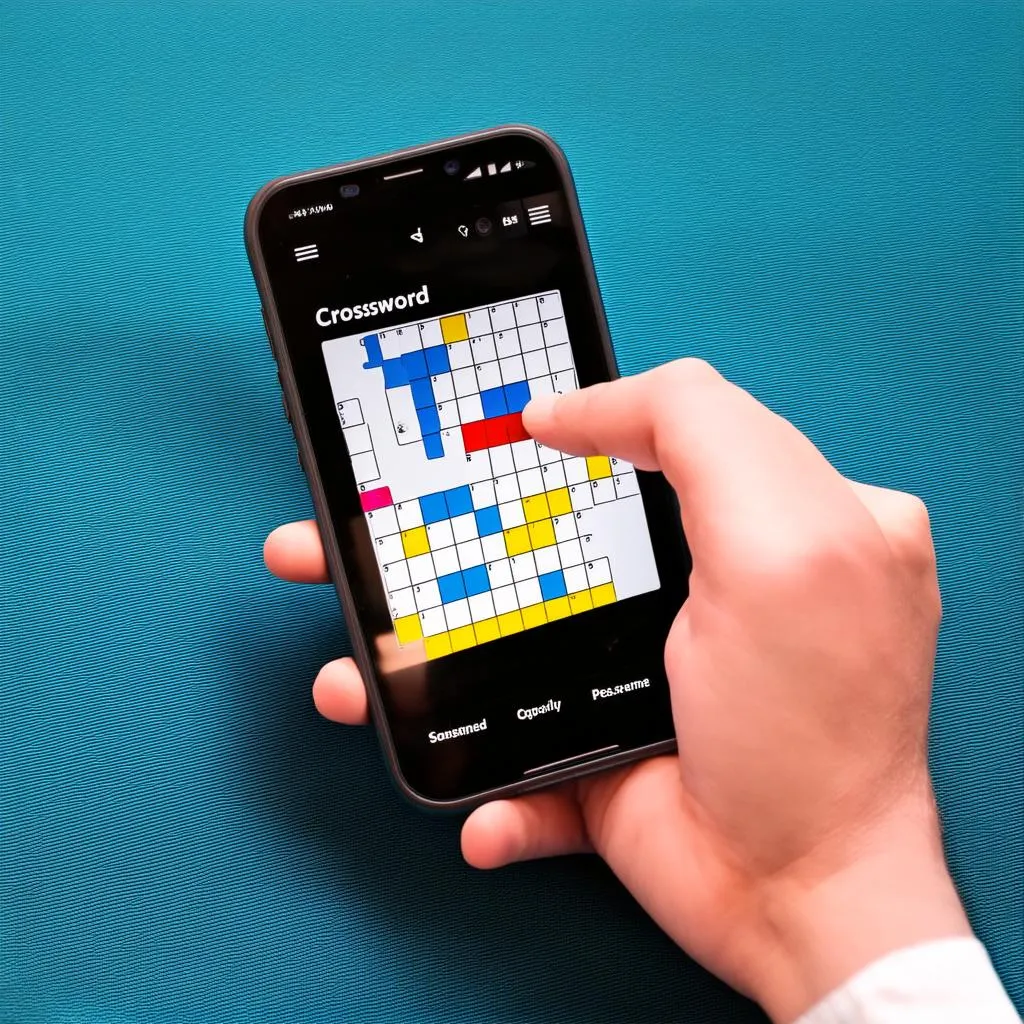 Giải đố crossword trên điện thoại