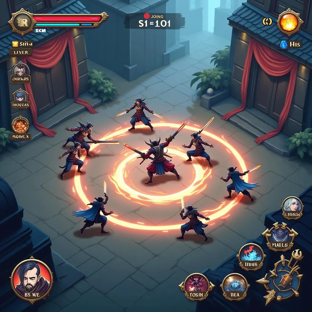 Giao diện chiến đấu Punishing Gray Raven