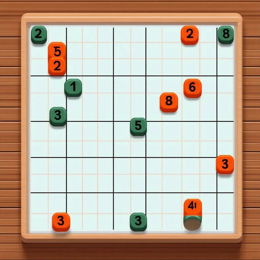 Gomoku bàn cờ