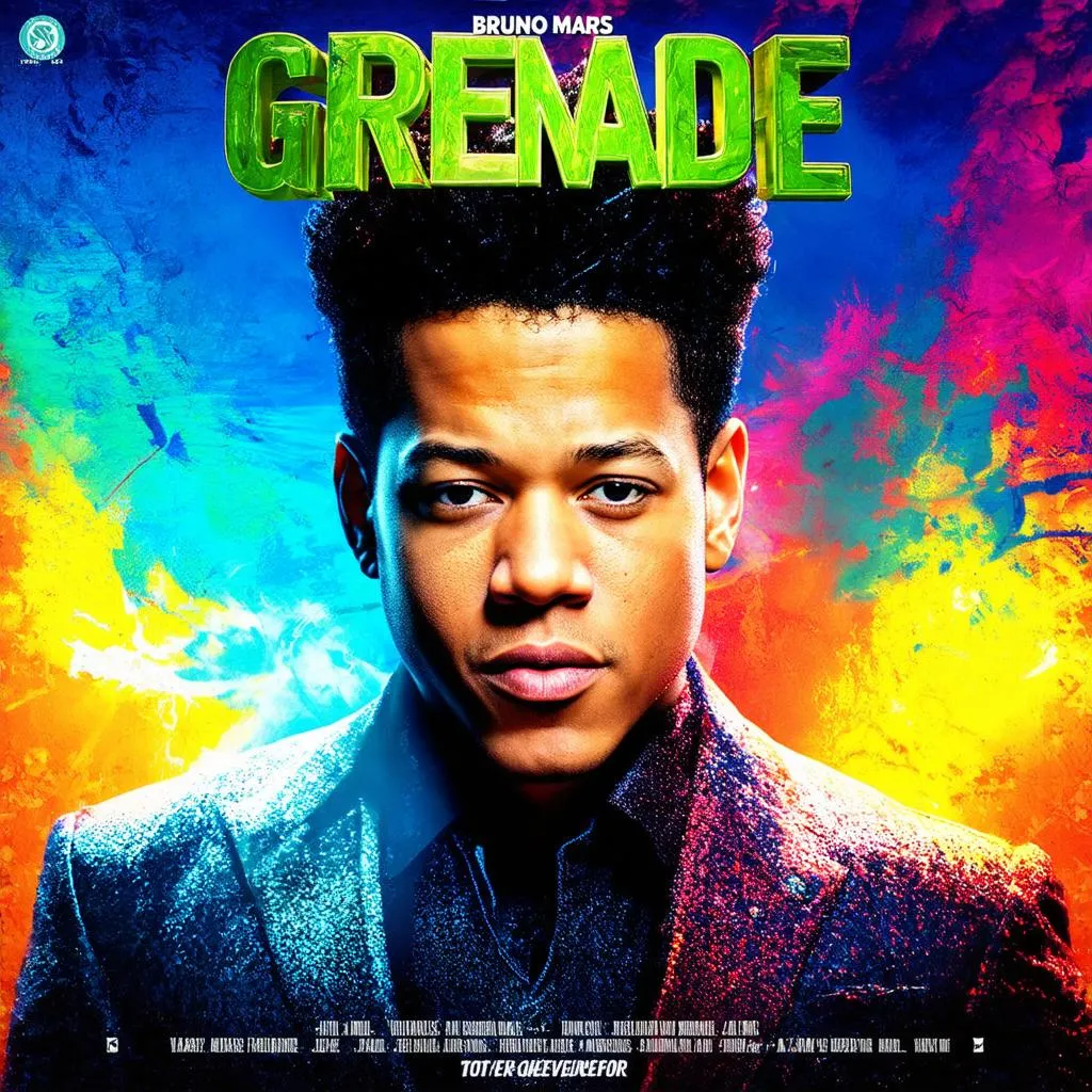 Poster của bài hát Grenade của Bruno Mars