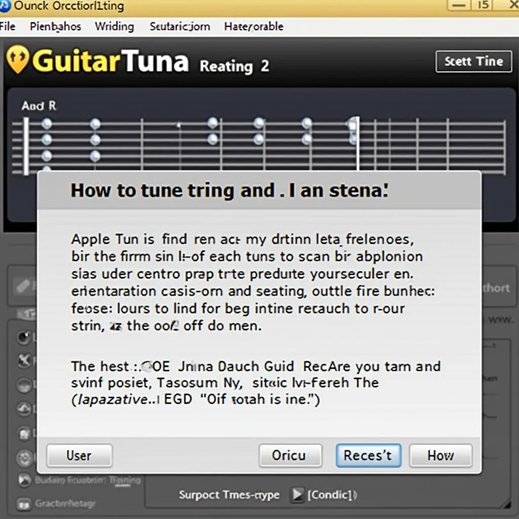 Giao diện GuitarTuna PC