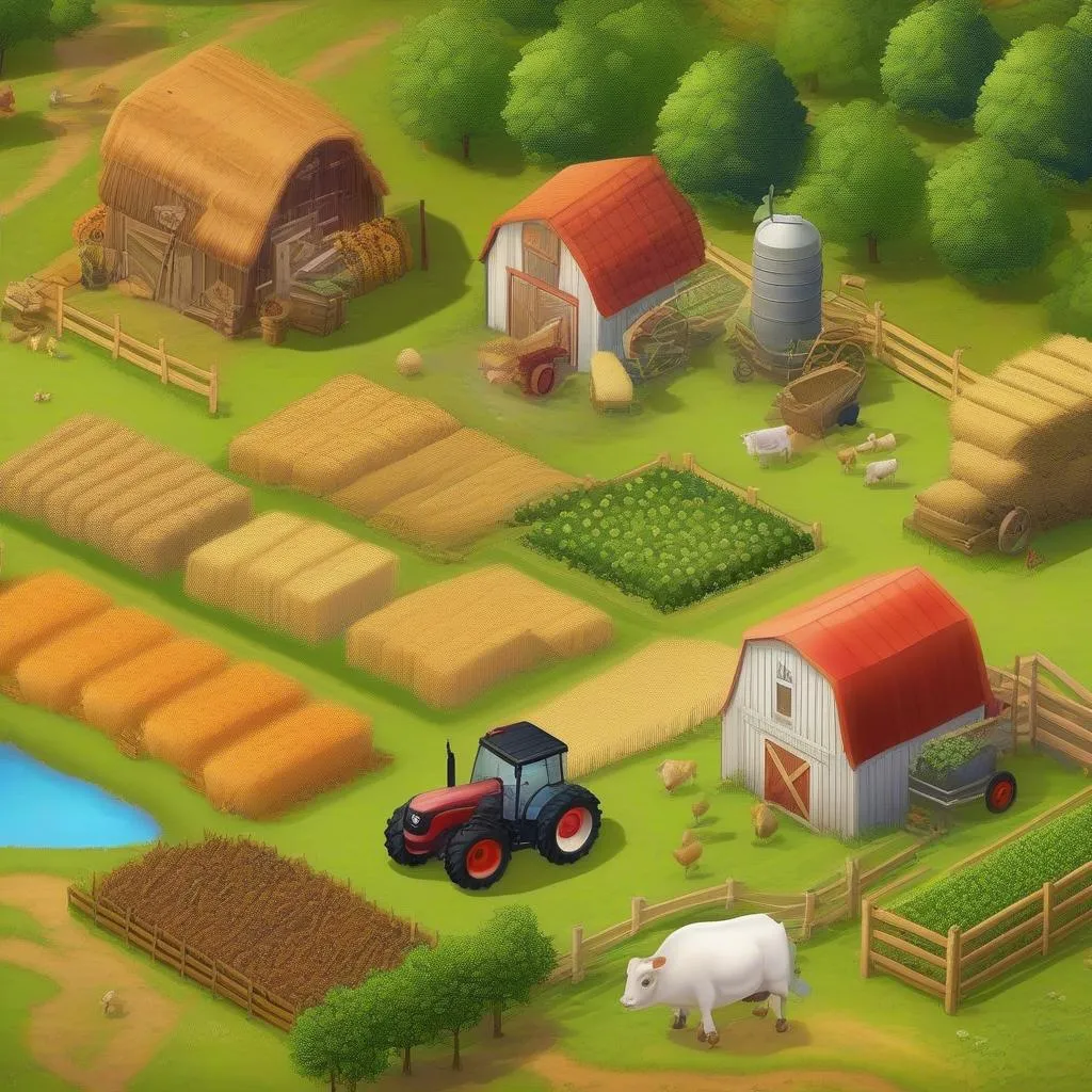 Hay Day trang trại thu hoạch