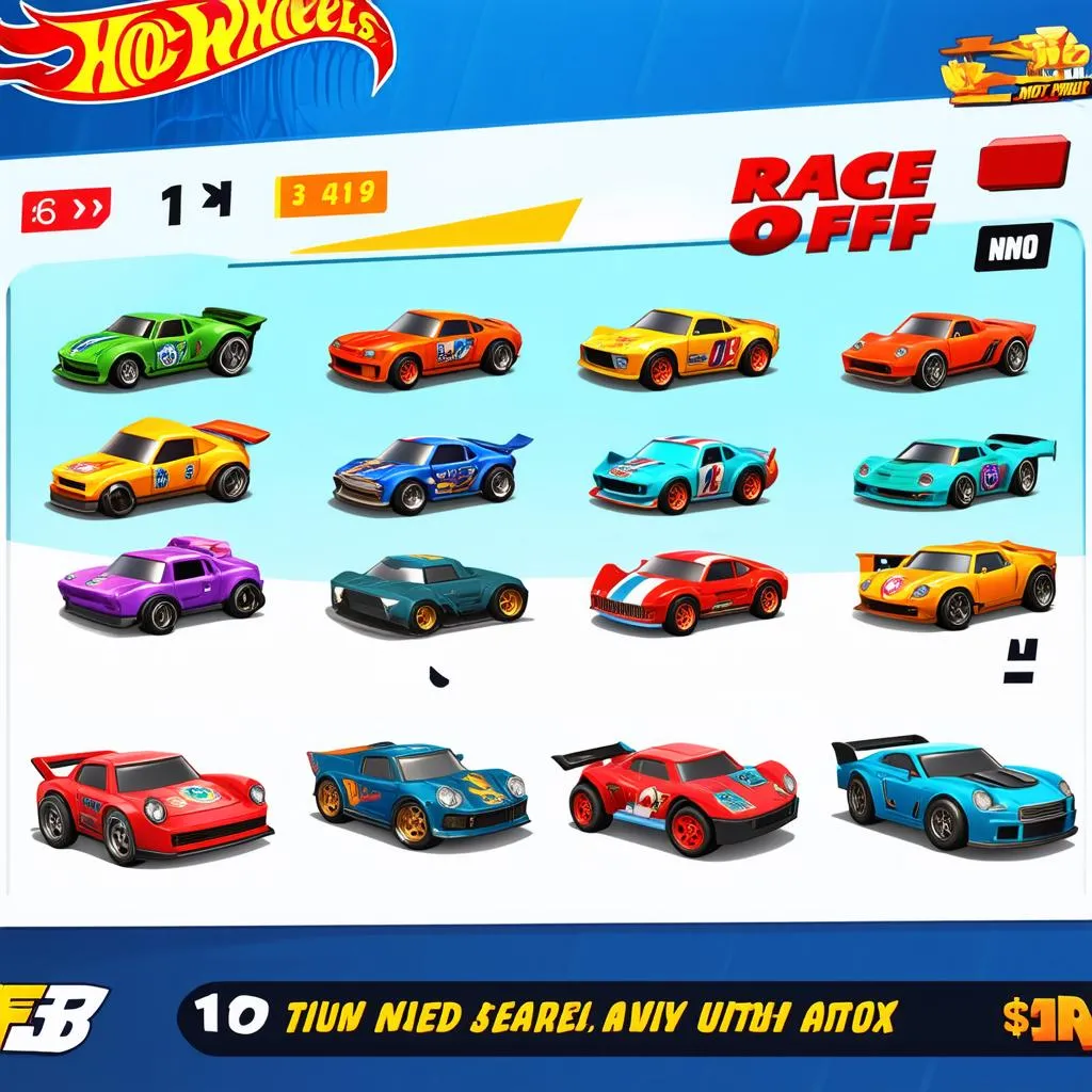 Hot Wheels Race Off car collection