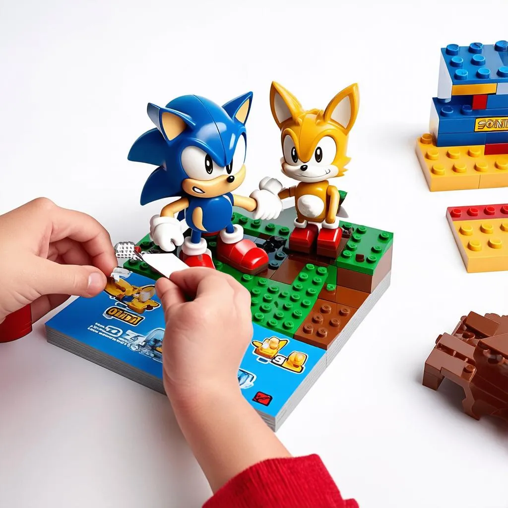 Hướng dẫn lắp ráp Sonic Legos