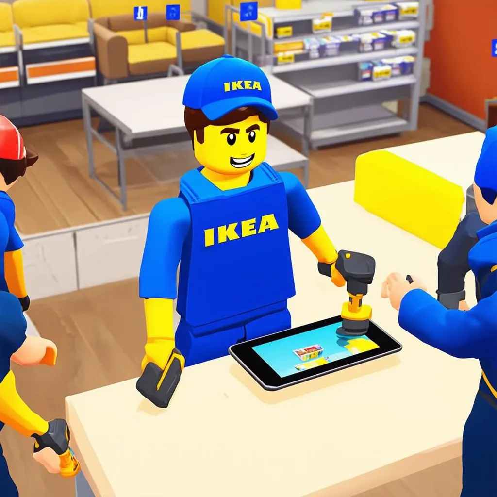 Gameplay IKEA Job Roblox