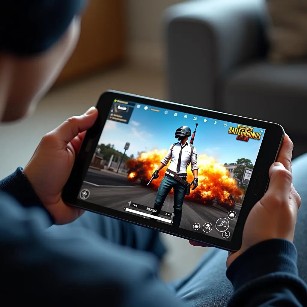 Chơi PUBG trên iPad mini với màn hình sắc nét