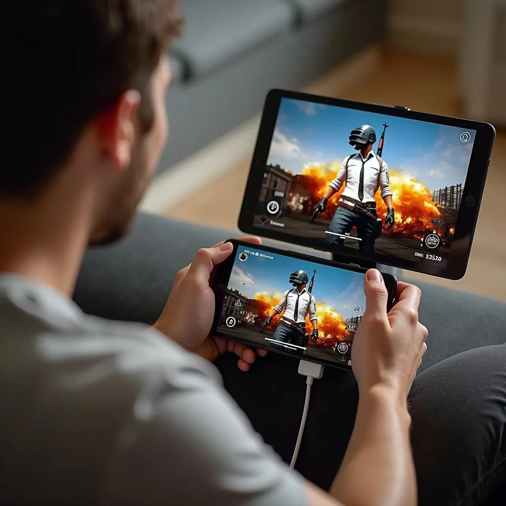 Sạc pin cho iPad mini khi chơi PUBG