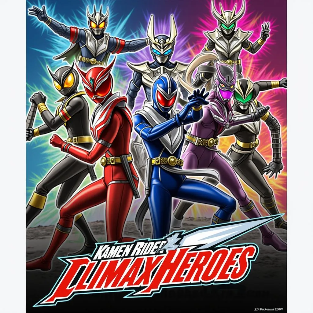 Poster game Kamen Rider Climax Heroes