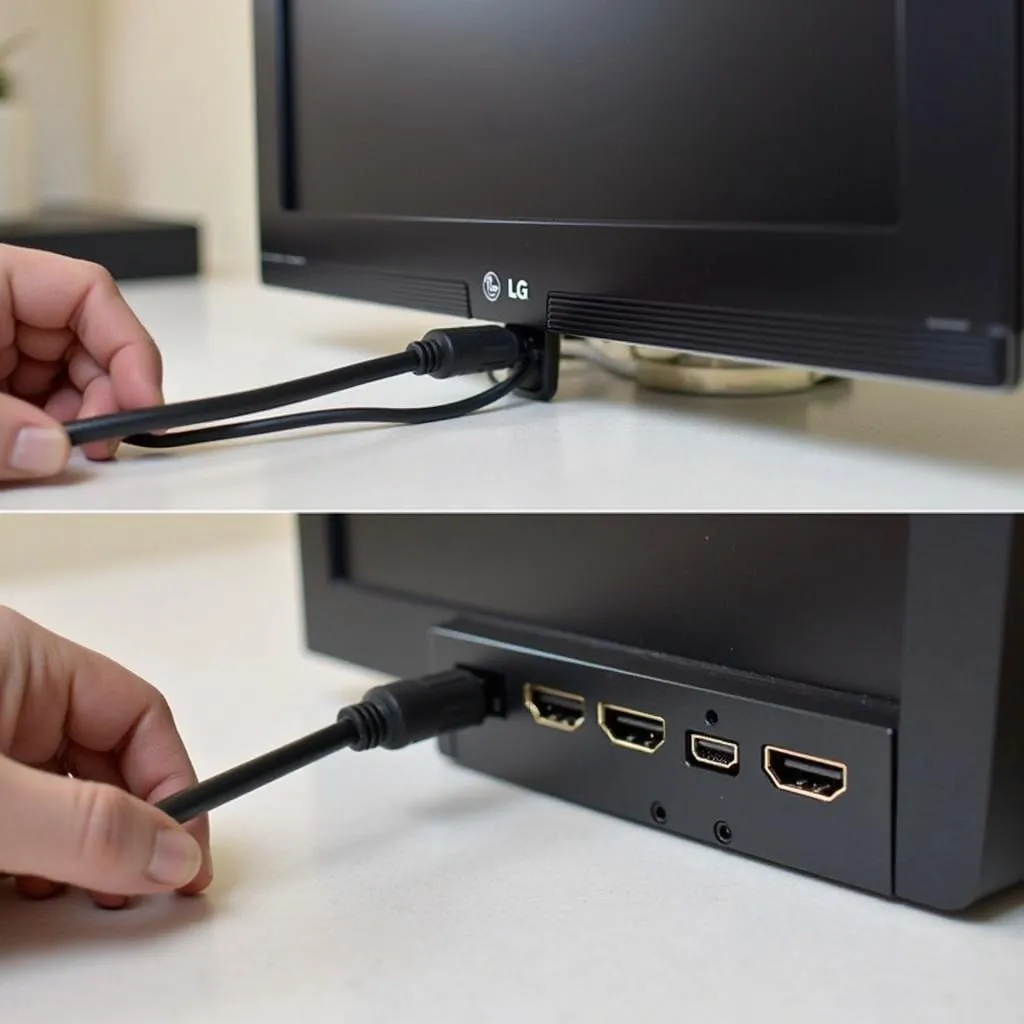 Kết nối PC với TV LG bằng cáp HDMI