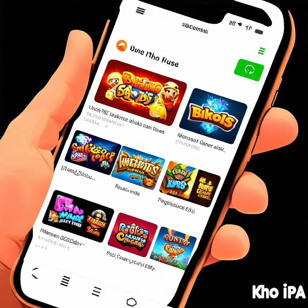 Kho game IPA trên điện thoại