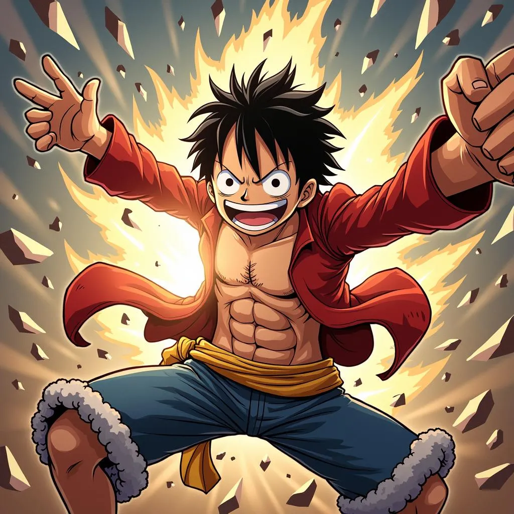 Luffy sử dụng Haki Bá Vương