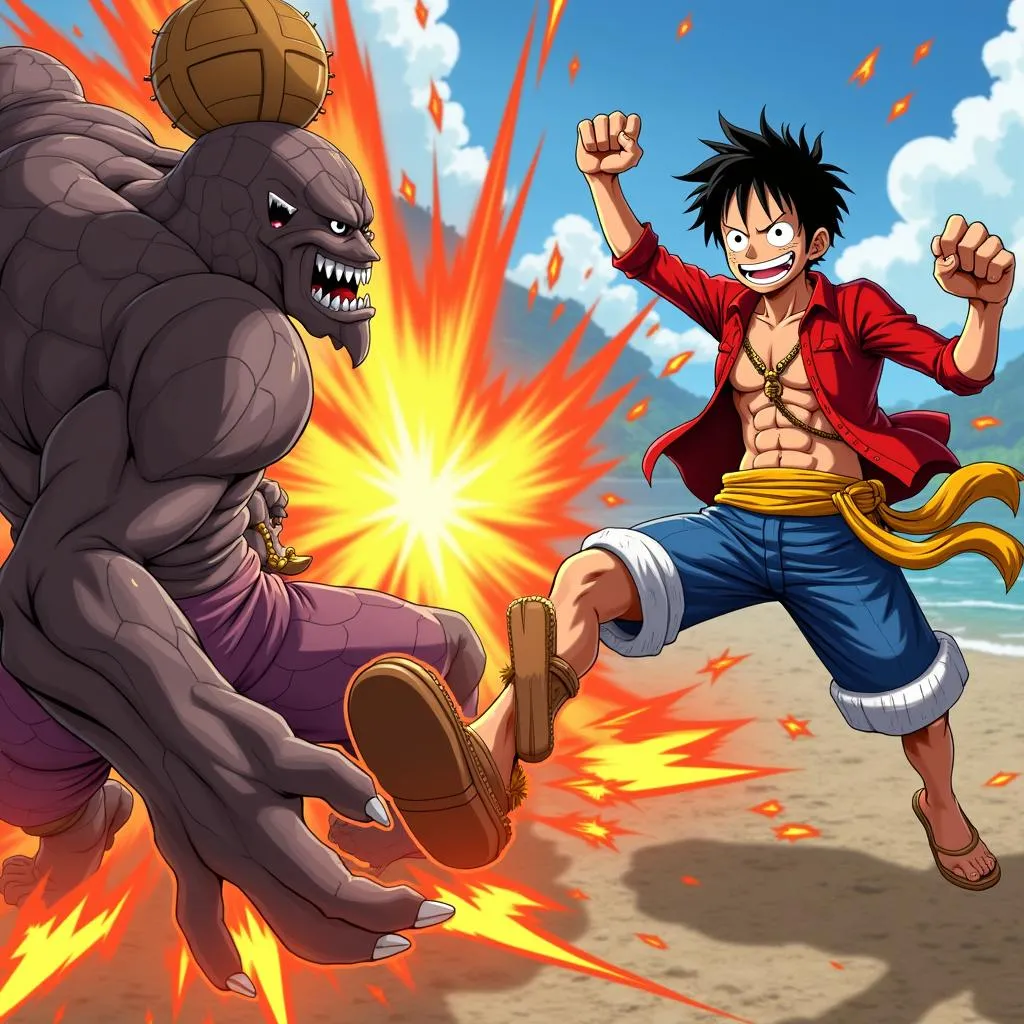 Luffy tung cú đấm "Don Chin Jao"