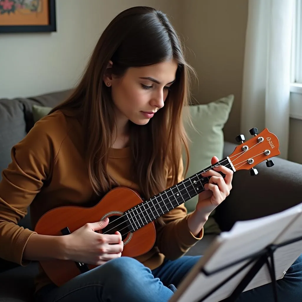 Luyện tập ukulele