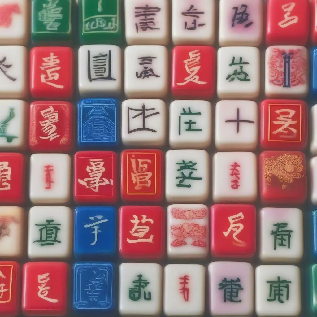 Mahjong tiles