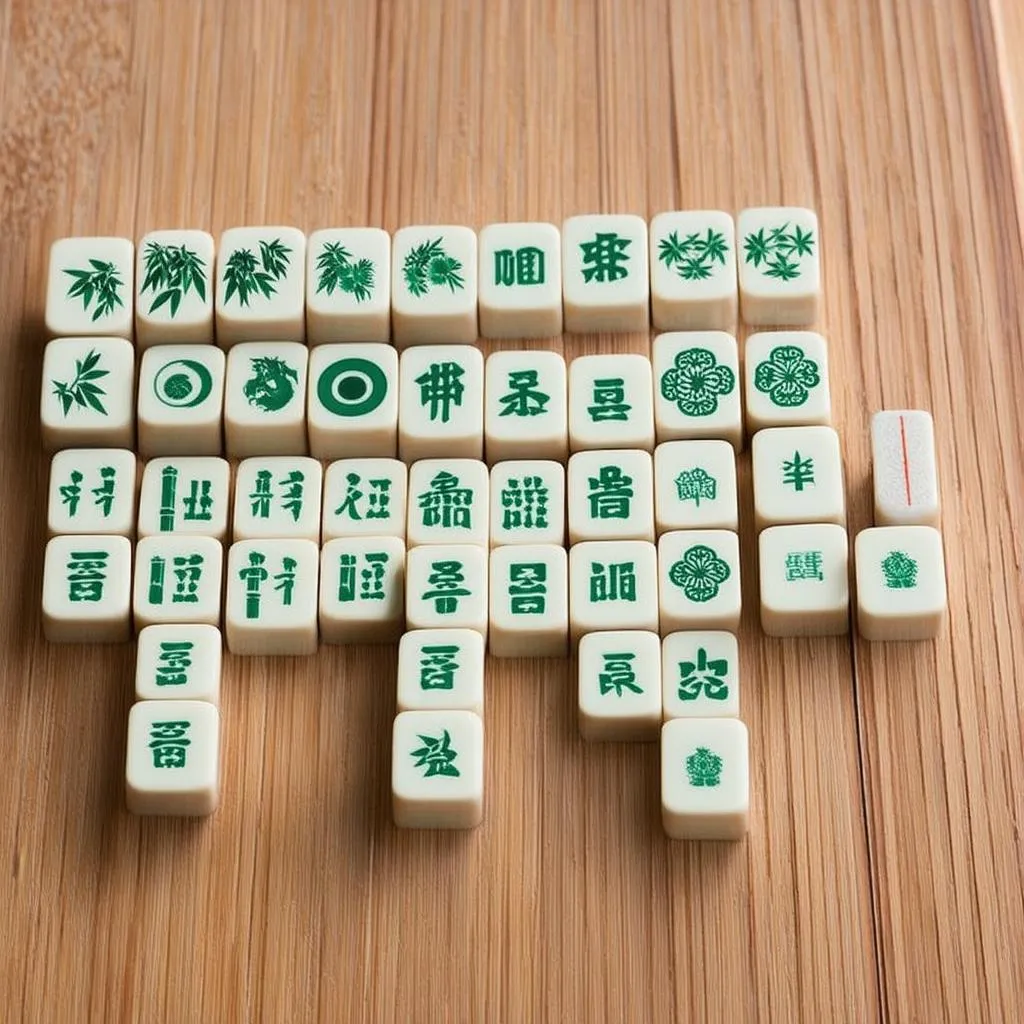 Các viên gạch Mahjong