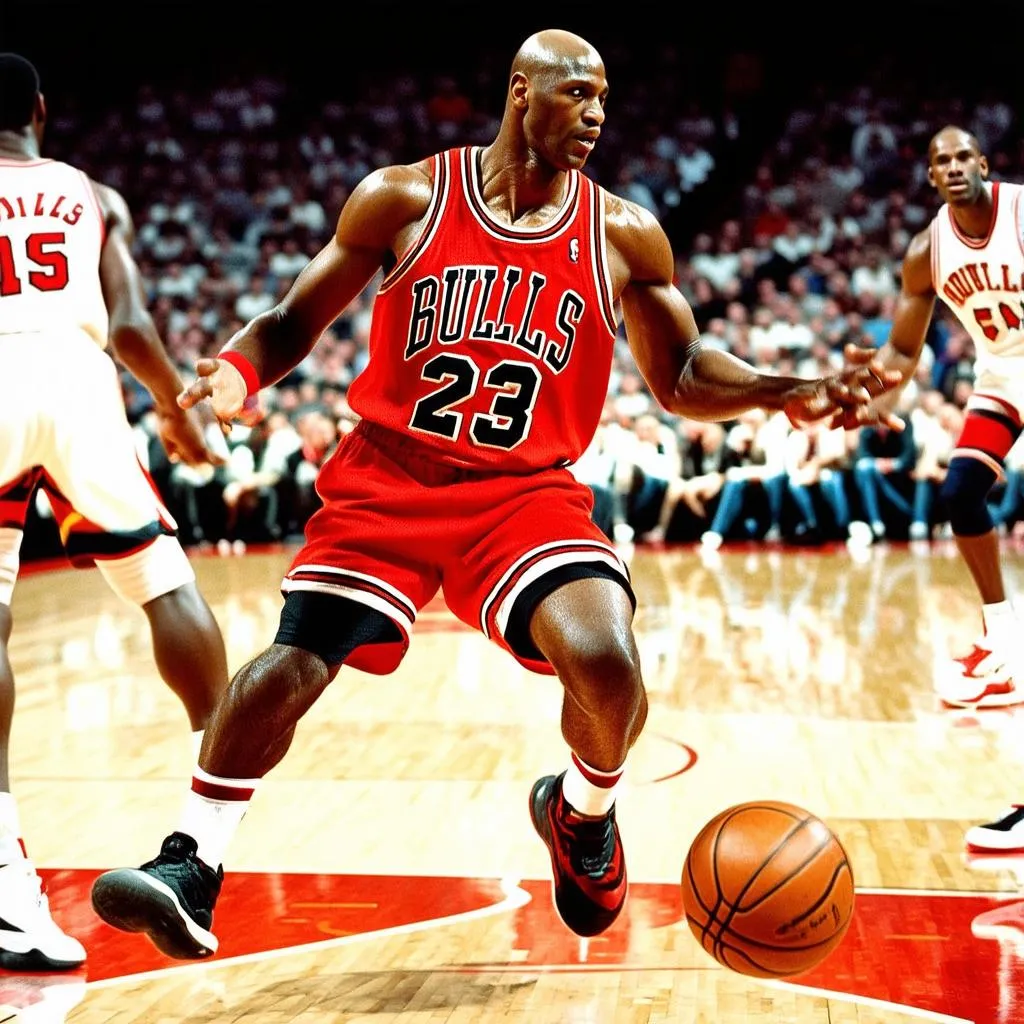 Michael Jordan chơi bóng rổ