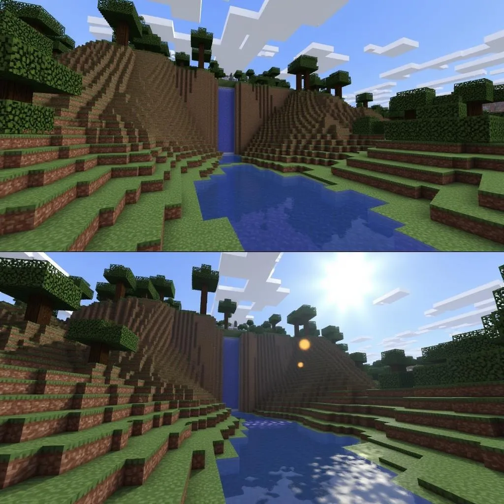 Minecraft với Chocapic13's Shaders