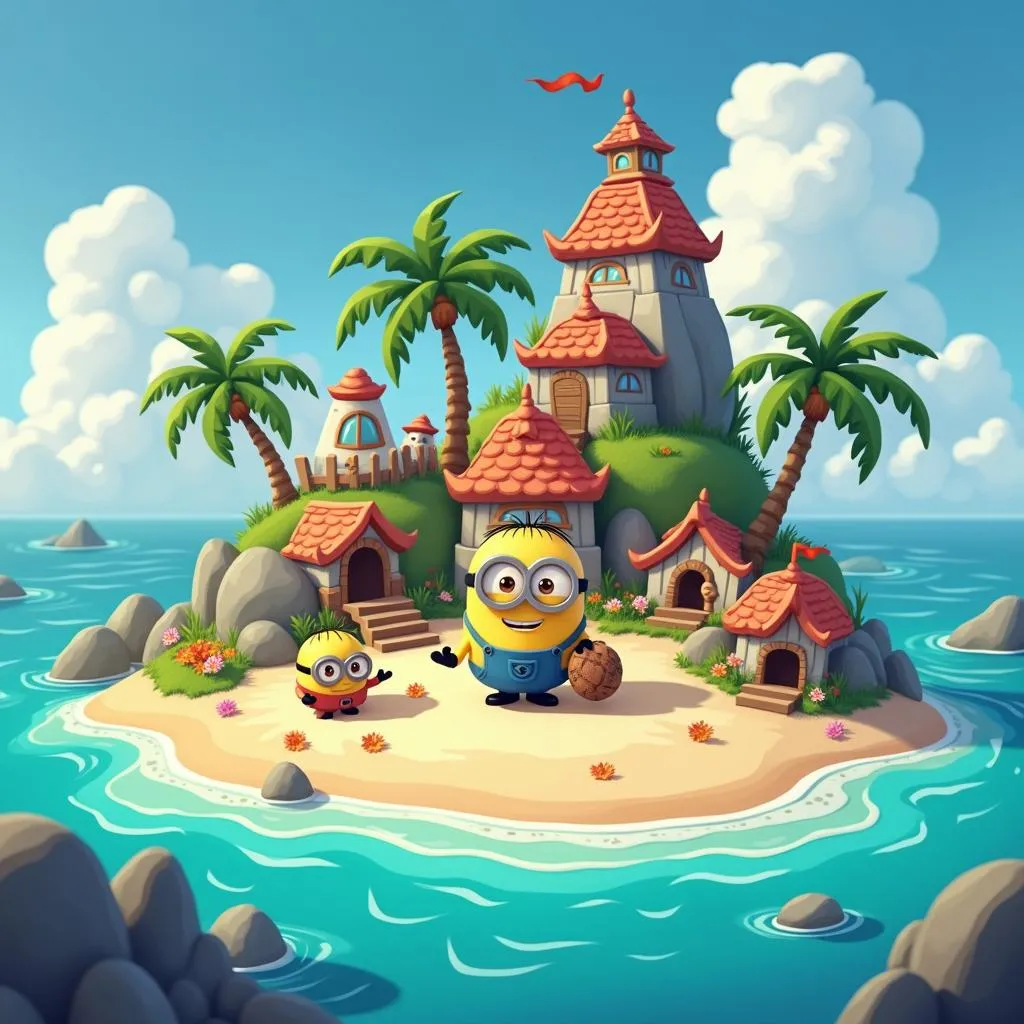 Xây dựng hòn đảo trong Minions Paradise