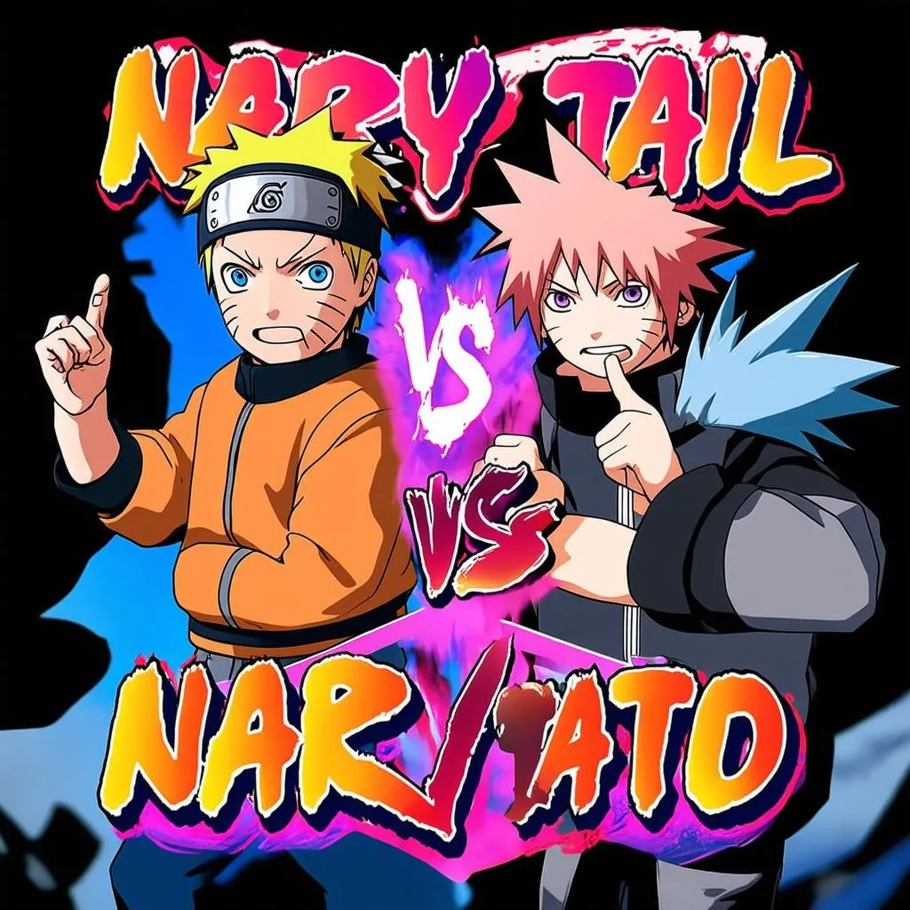 Naruto vs Fairy Tail game poster