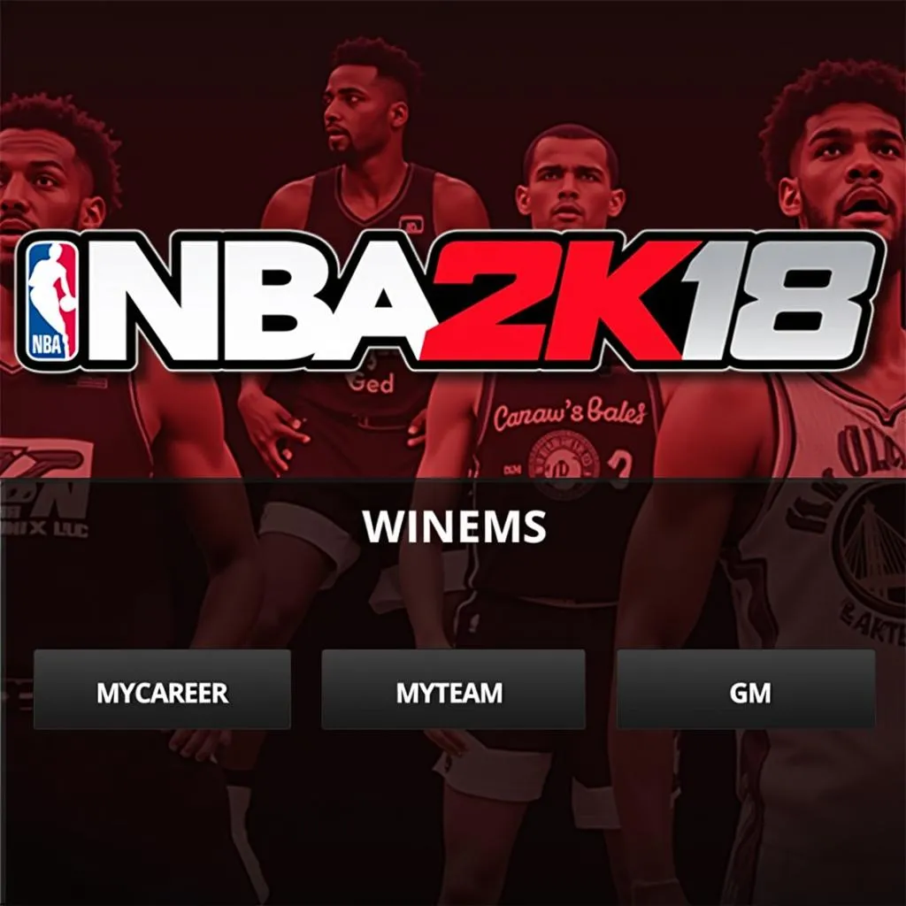 Giao diện chính NBA 2K18 PC