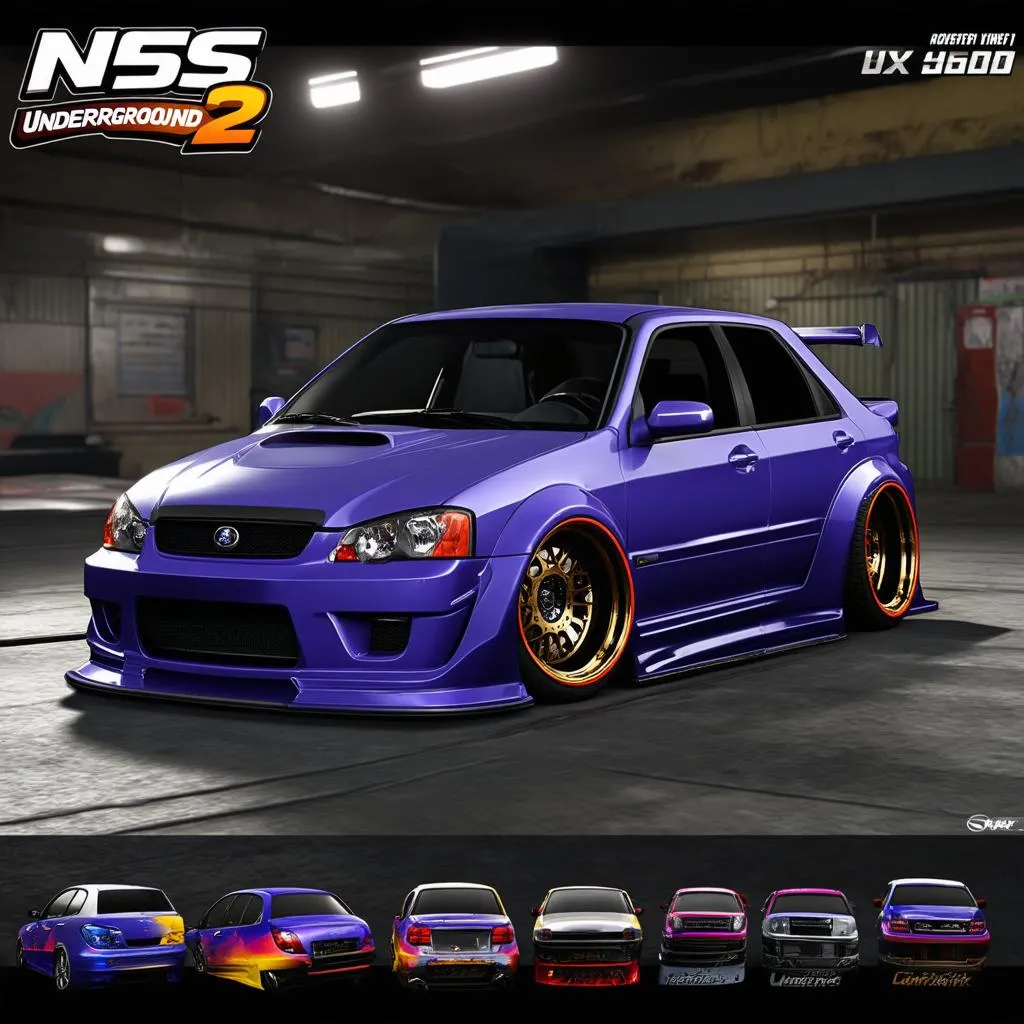 NFS Underground 2 car customization