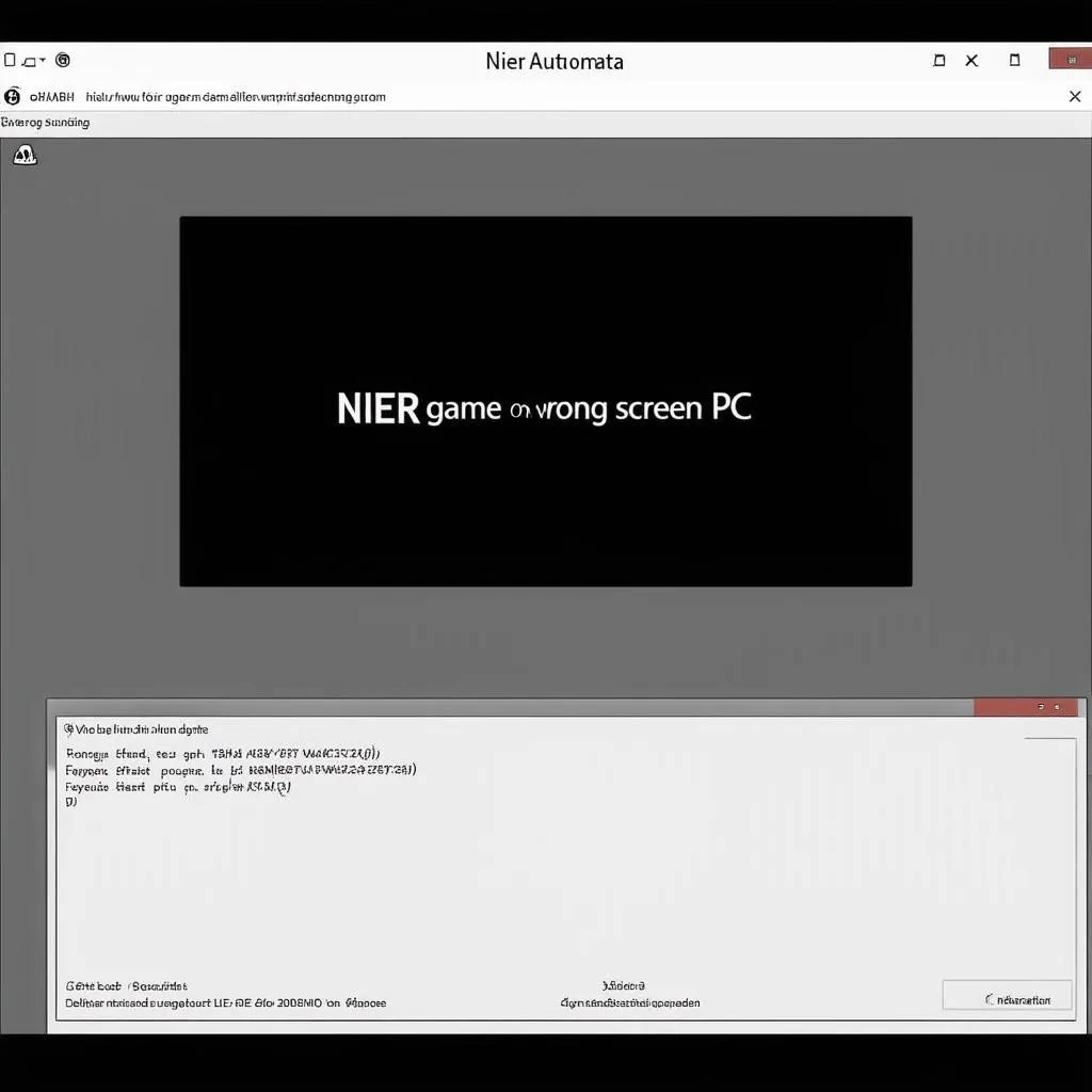 Nier Game On Wrong Screen PC