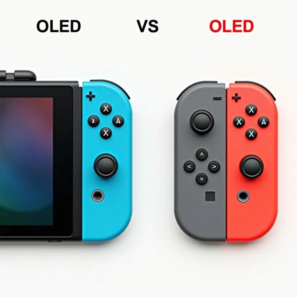 Hình ảnh Nintendo Switch OLED và Nintendo Switch