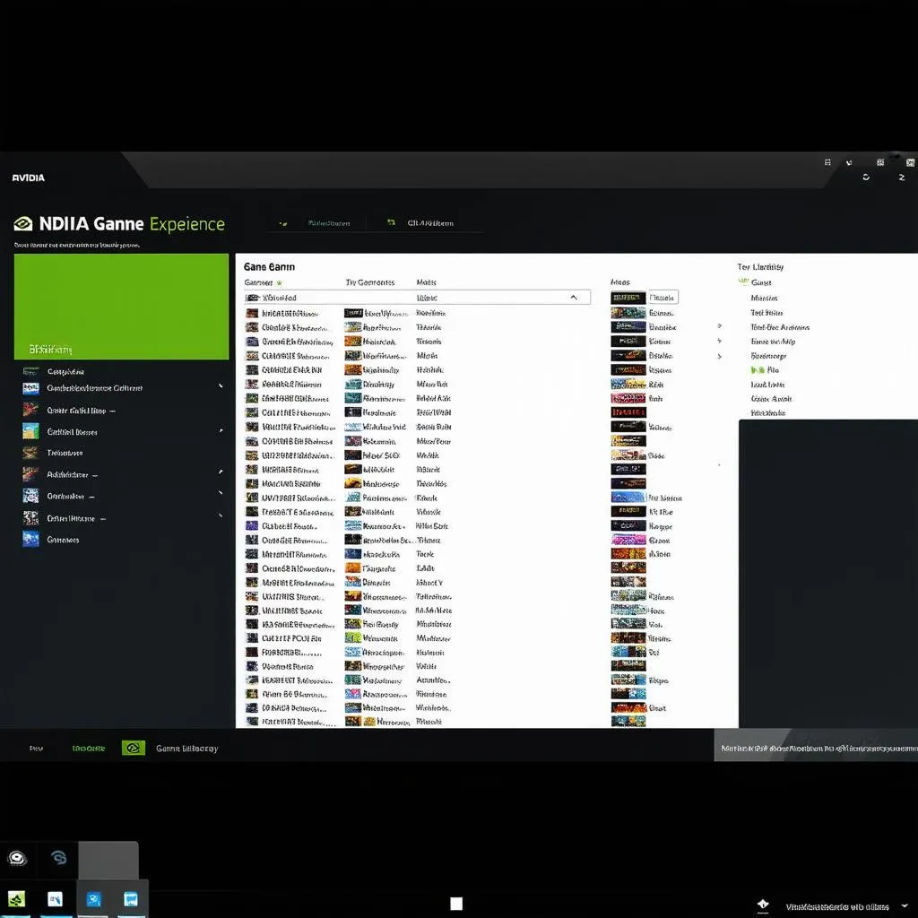 NVIDIA Experience Game Library