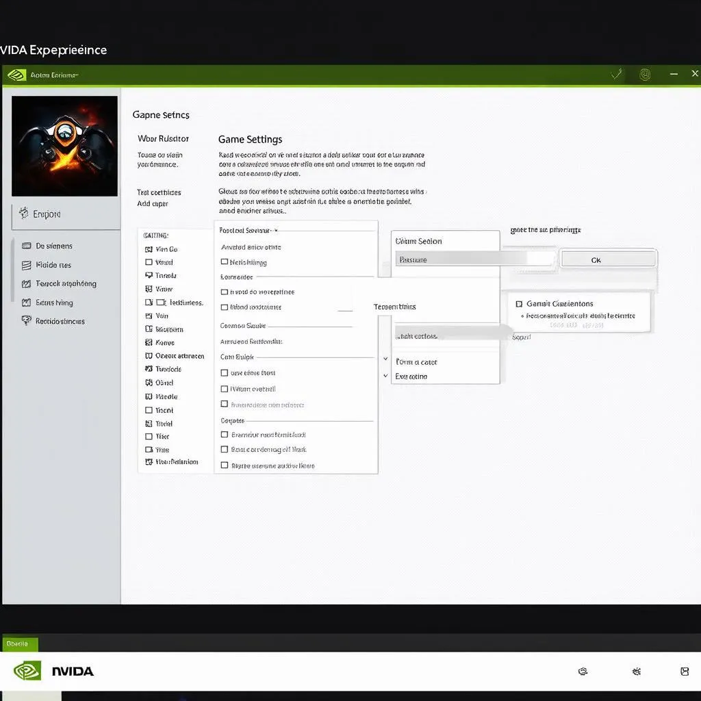 NVIDIA Experience Settings