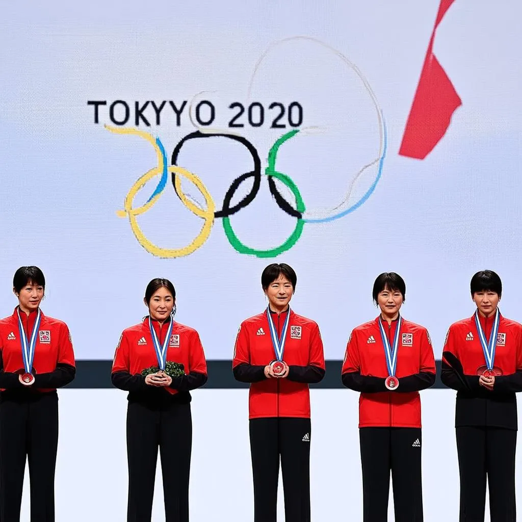 Lễ trao huy chương Olympic Tokyo 2020