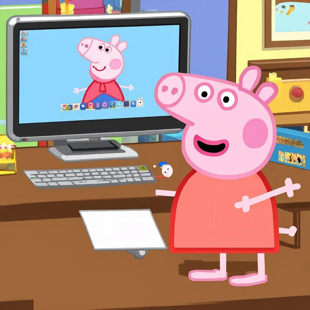 Peppa Pig chơi game