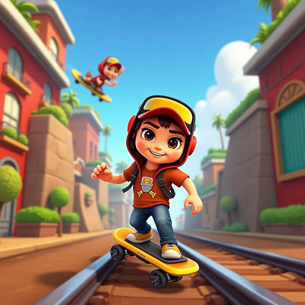 Hình ảnh phiên bản hack Subway Surfers