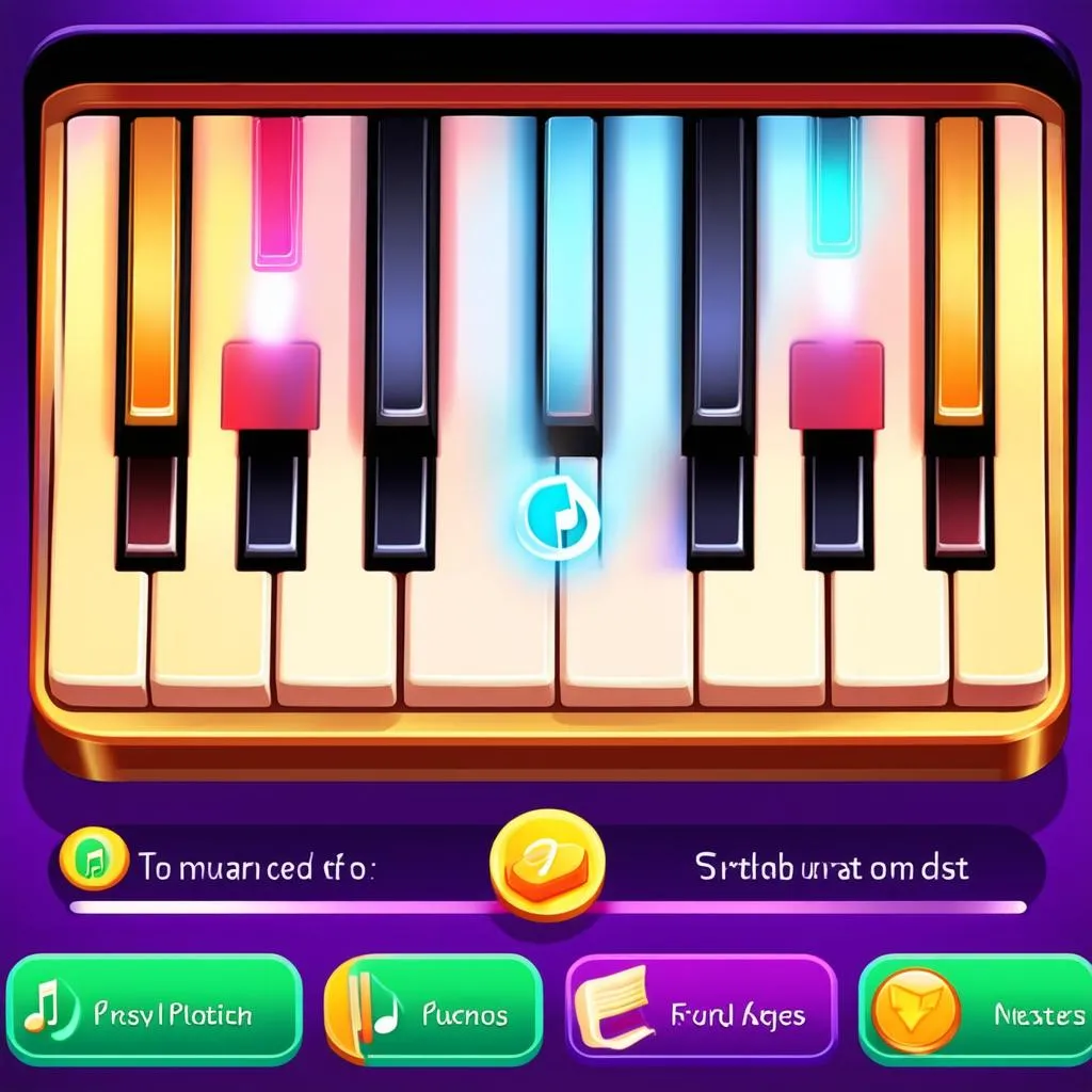 Giao diện game piano