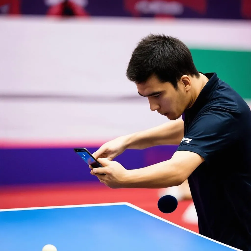 Game ping pong trên điện thoại