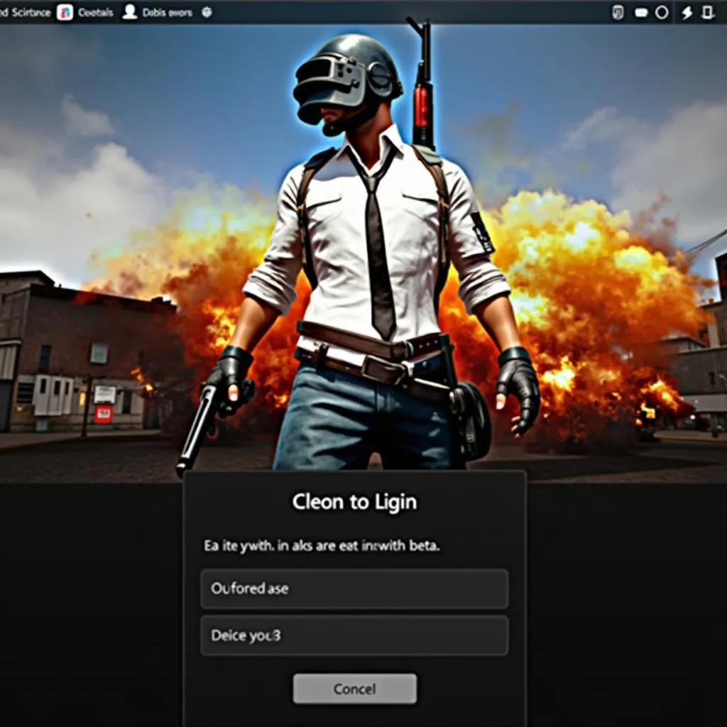 PUBG Beta PC Giao Diện Đăng Nhập