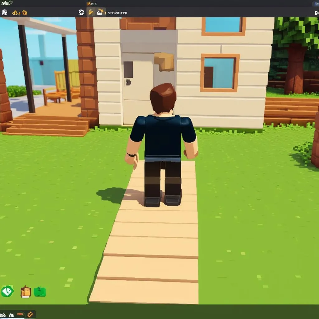 Roblox building game