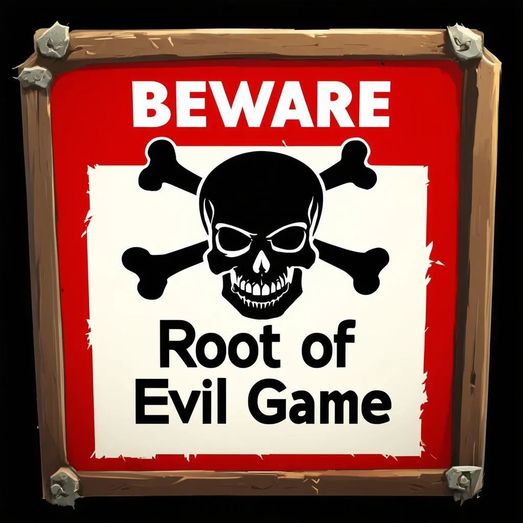 Root of Evil Game Warning