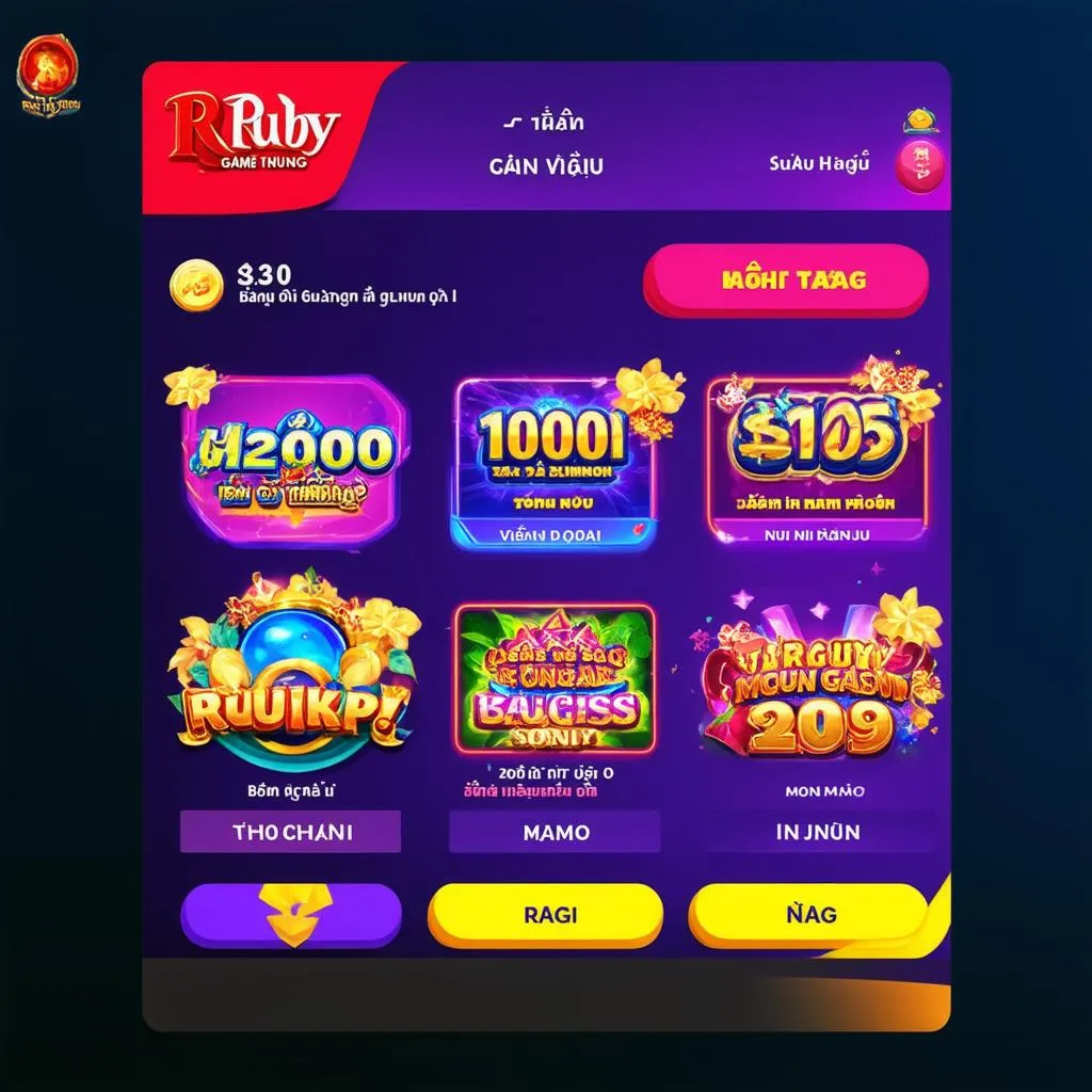 Giao diện-bắt-mắt-của-Ruby-Game-Bai-Doi-Thuong