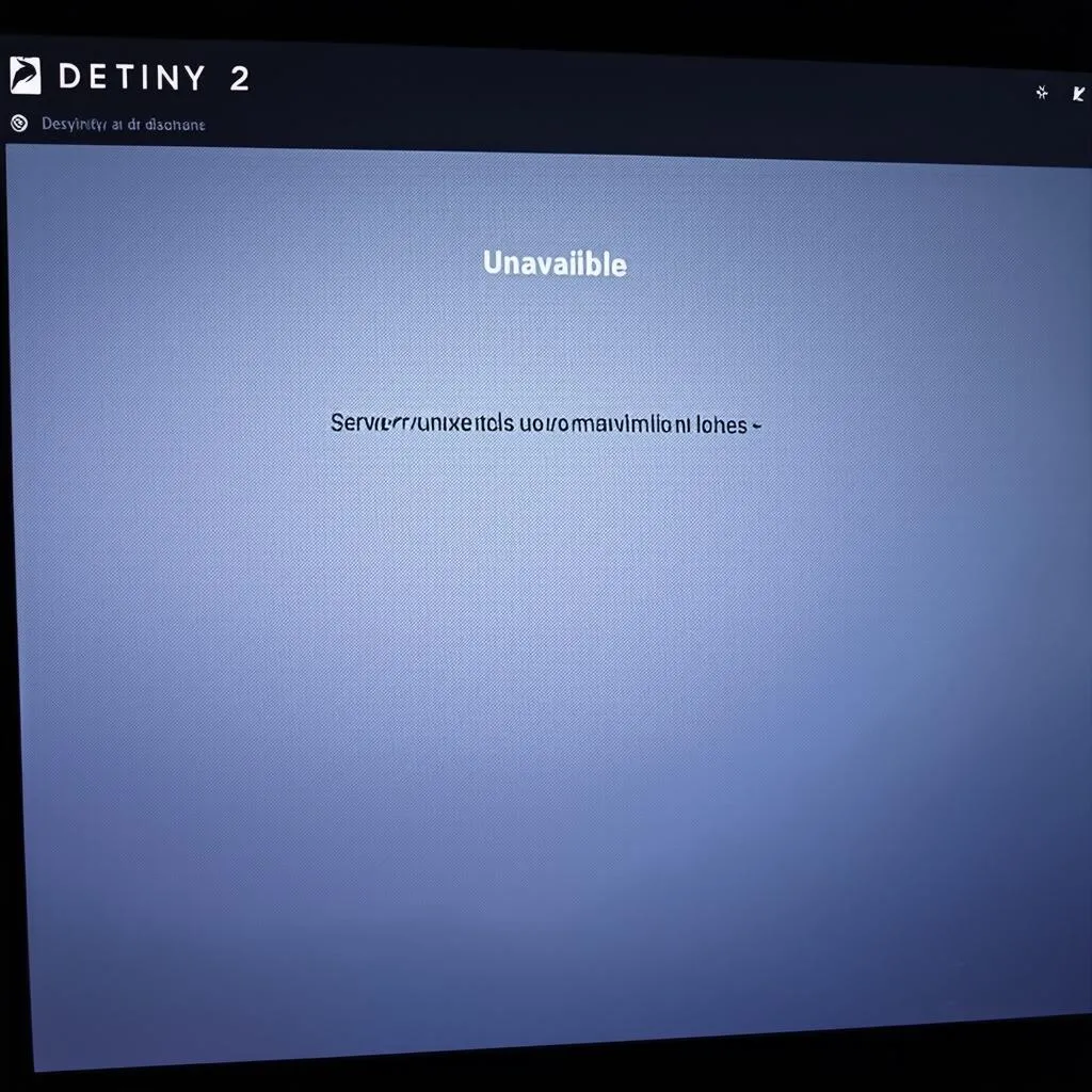 Server Destiny 2 gặp lỗi