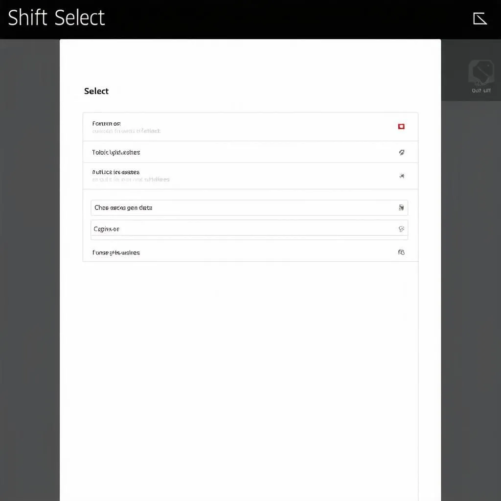 Shift Select advantage