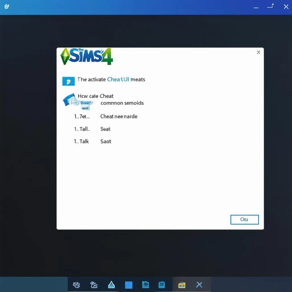 Hướng dẫn sử dụng UI Cheats Sims 4