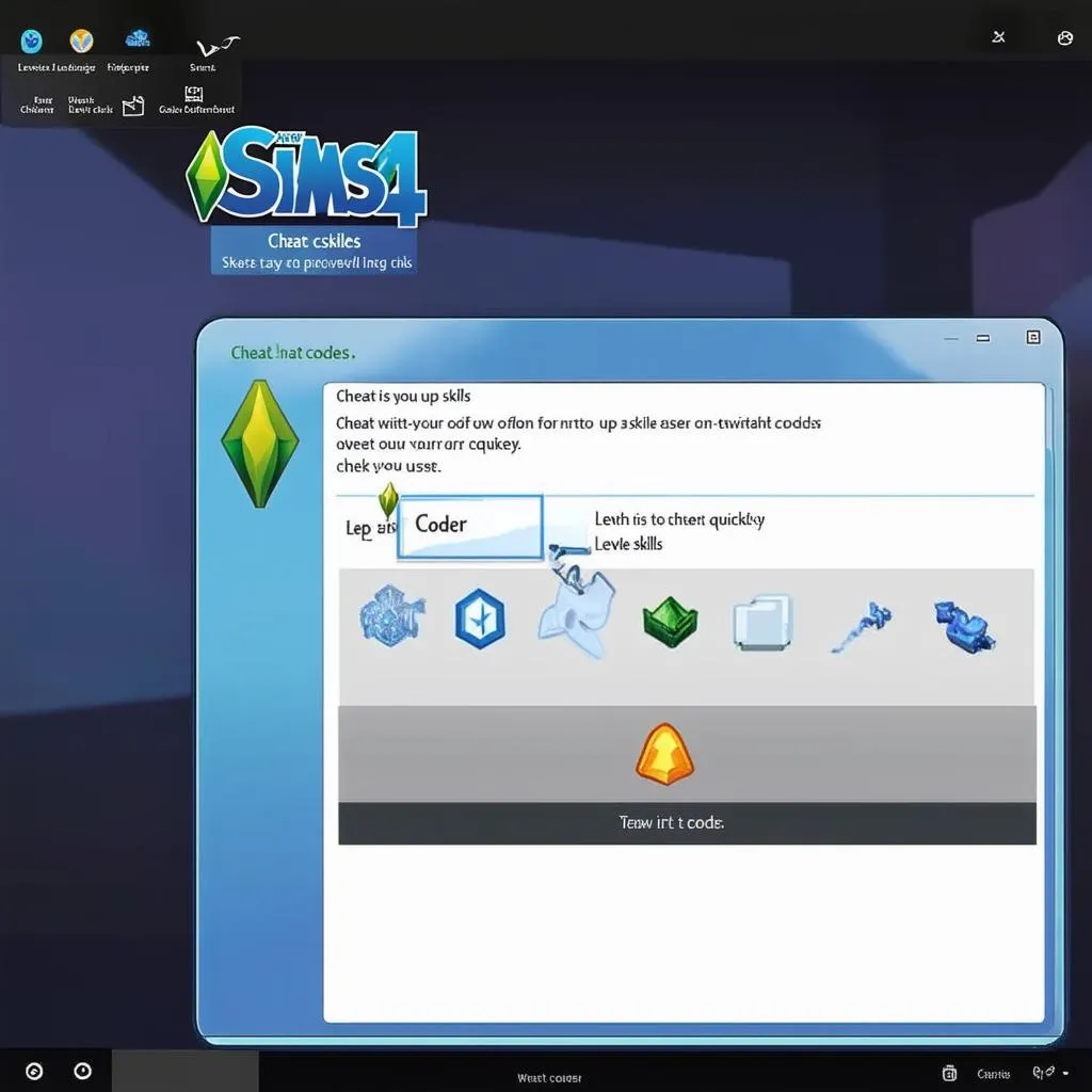 Tăng cường kỹ năng trong Sims 4 bằng cheat