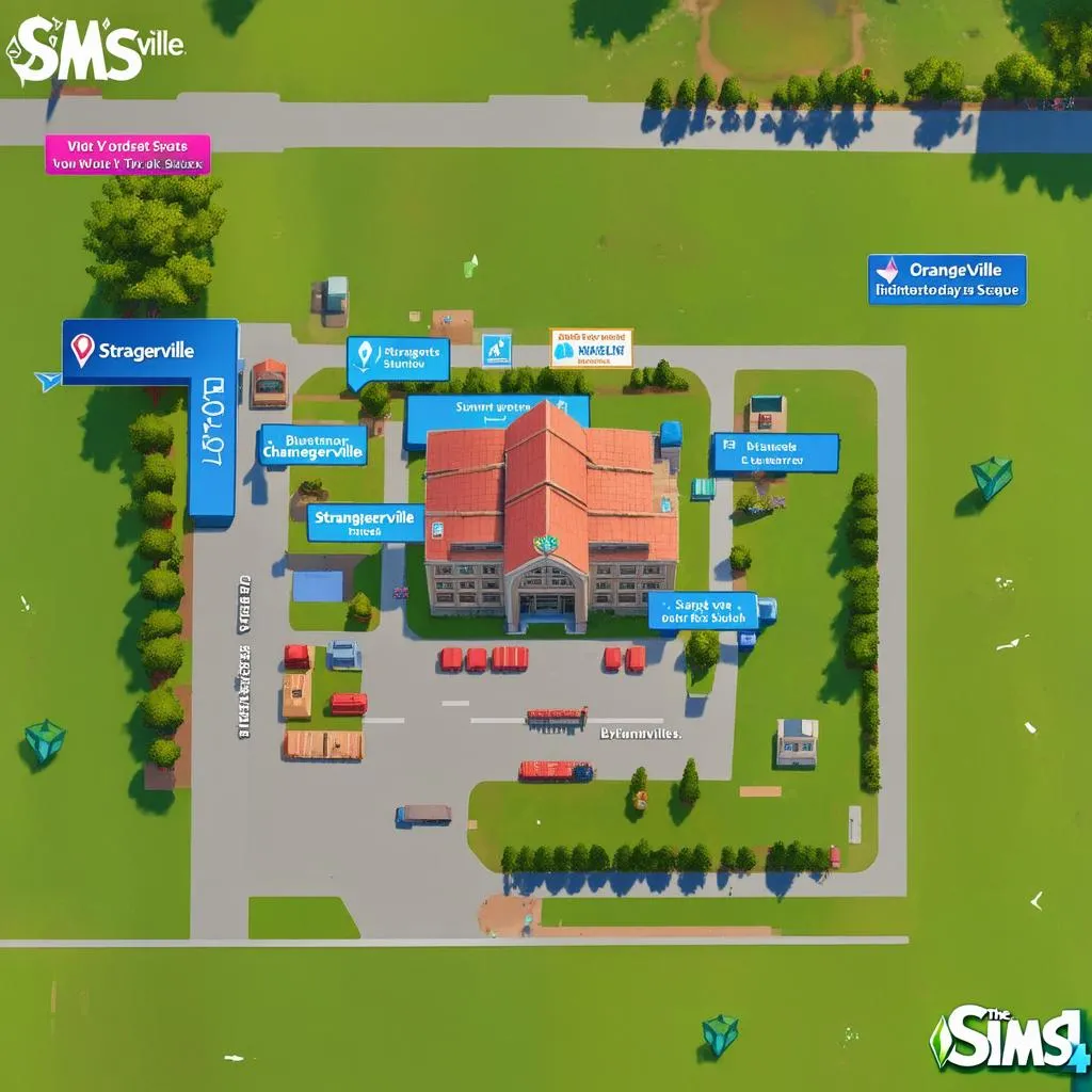 Bản đồ Sims 4 Strangerville