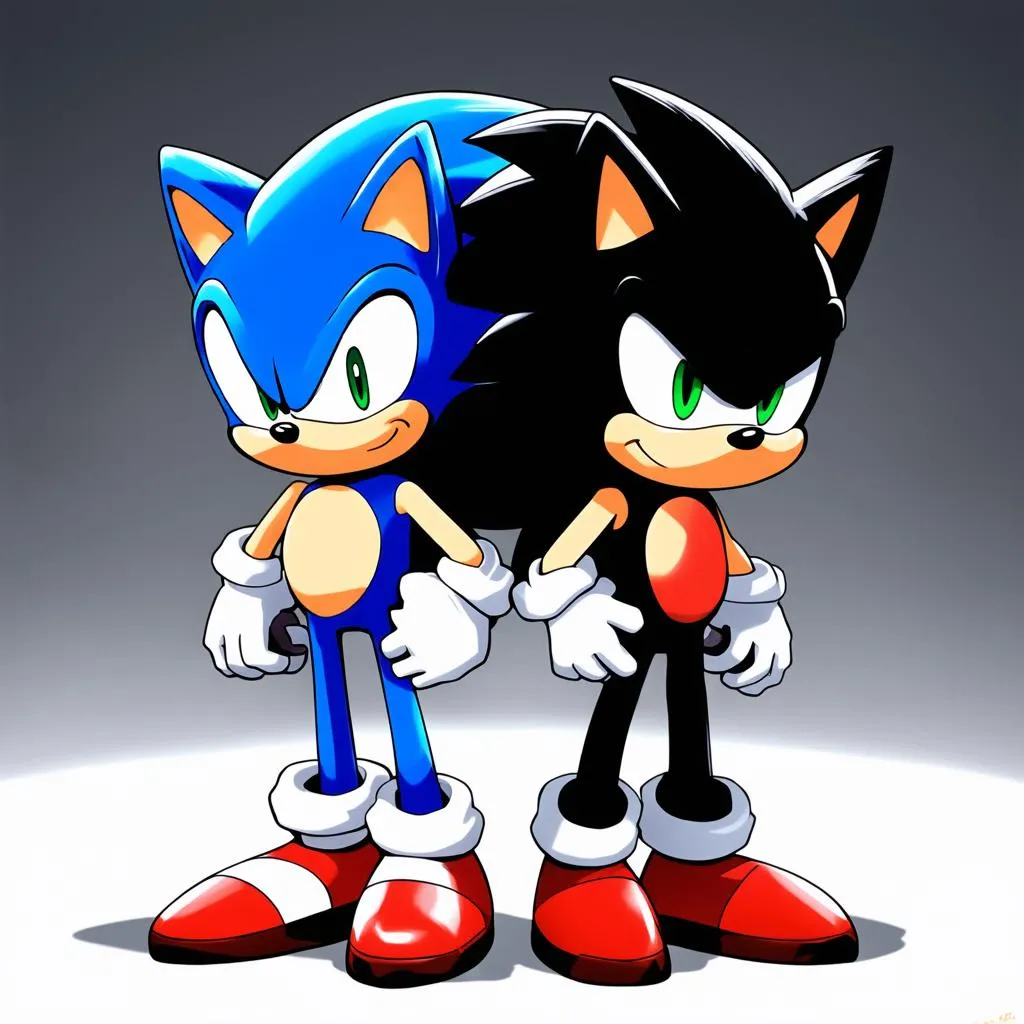 Sonic and Shadow đối đầu