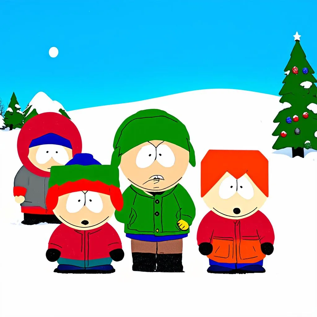 South Park: Snow Day characters