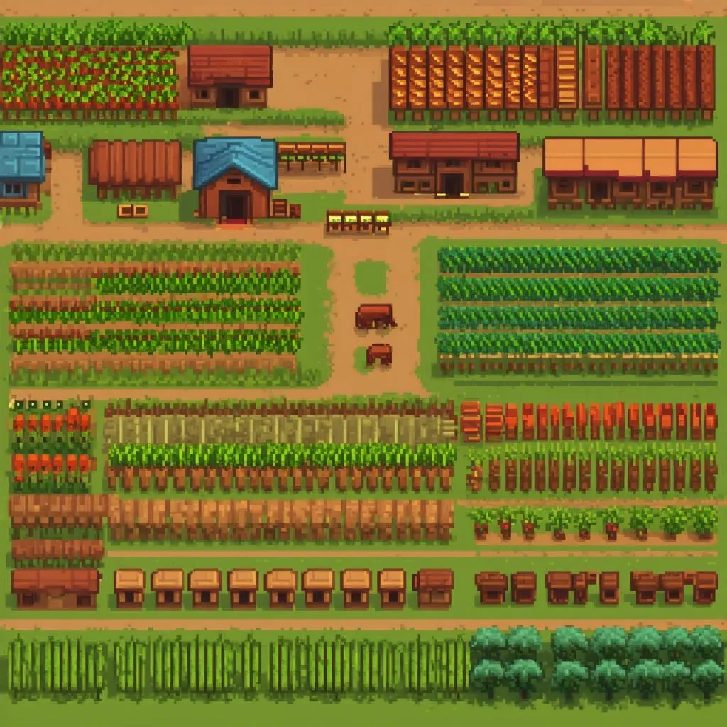 Stardew Valley Farm Layout